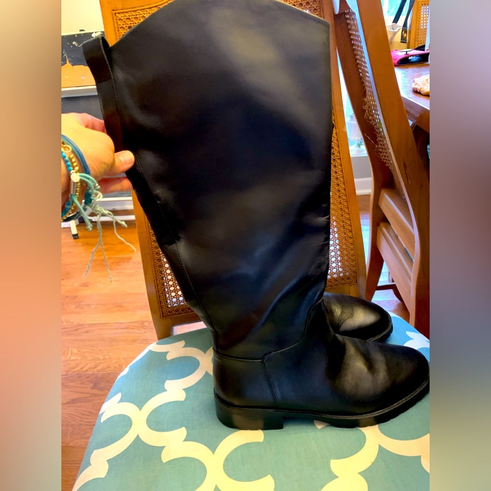 Knee high leather boots